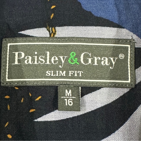 Paisley & Gray Samuel Floral Print Long Sleeve Button Front Shirt - Picture 8 of 11